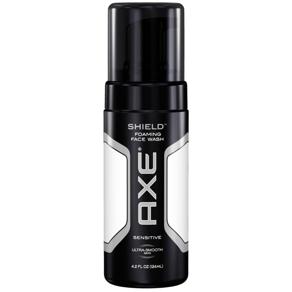 AXE Shield Foaming Face Wash, for Sensitive Ultra Smooth Skin 4.2oz